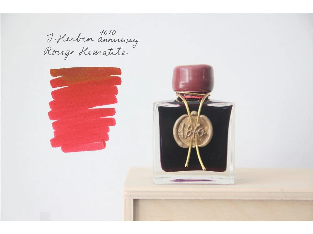 Jacques Herbin Fountain Pen Ink (50mL) - 1670 Anniversary - Rouge Hematite