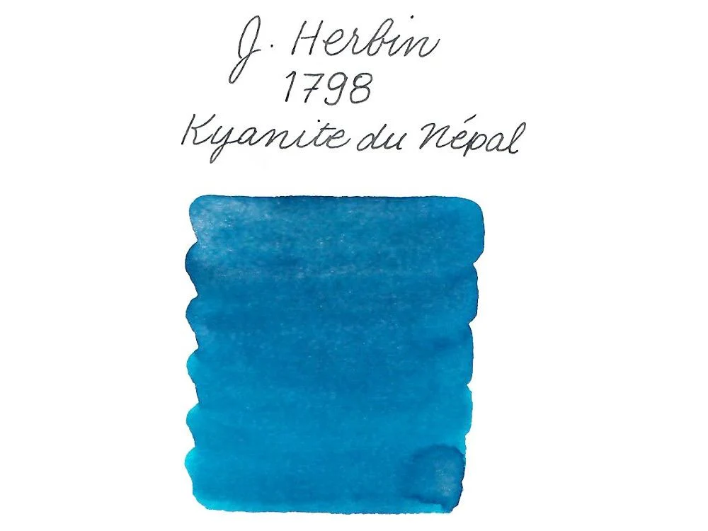 Jacques Herbin Fountain Pen Ink (50mL) - 1798 Anniversary - Kyanite du Nepal - Image 2