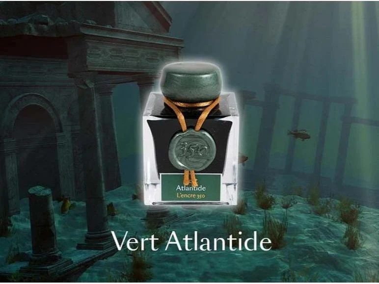 Jacques Herbin Fountain Pen Ink (50mL) - 1798 Anniversary - Vert Atlantide - Image 5