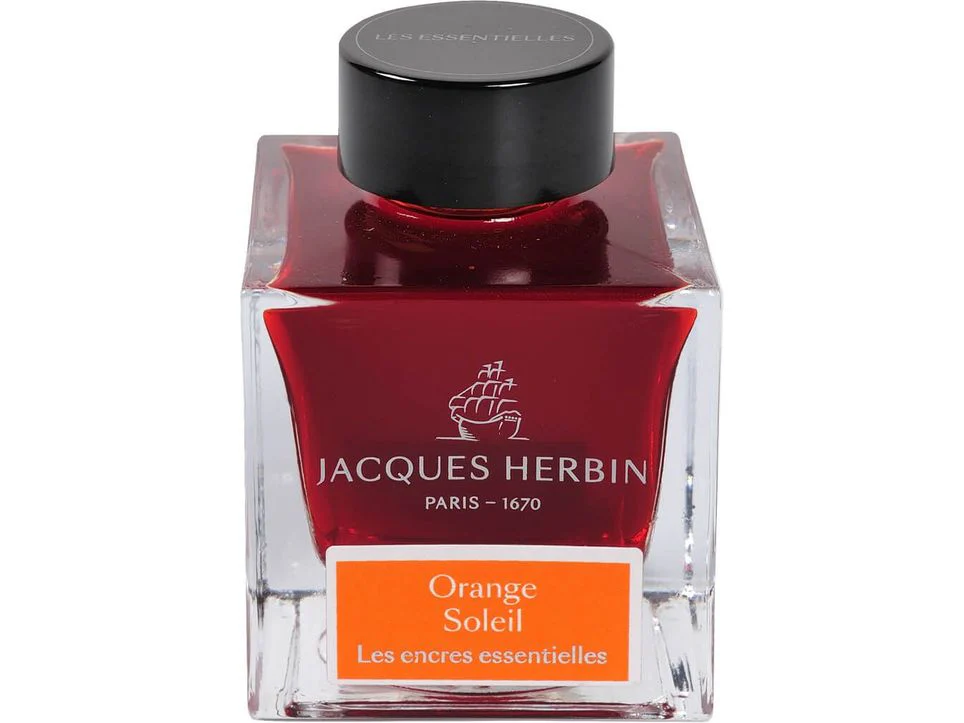 Jacques Herbin Fountain Pen Ink (50mL) - Orange Soleil