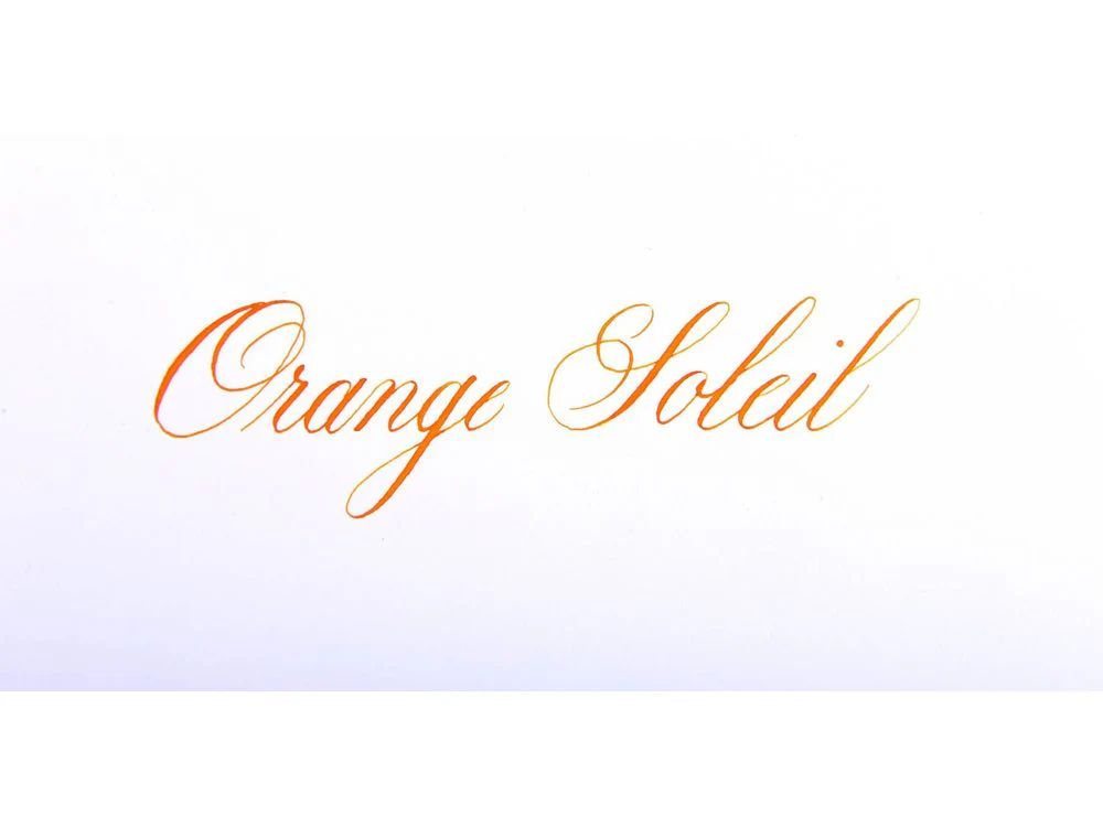 Jacques Herbin Fountain Pen Ink (50mL) - Orange Soleil - Image 2