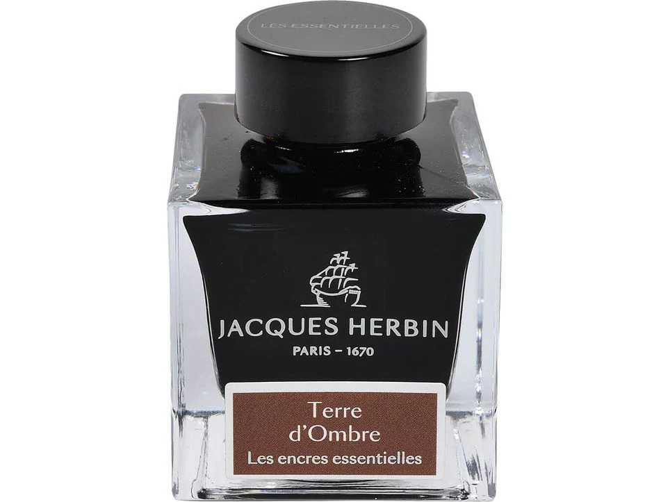 Jacques Herbin Fountain Pen Ink (50mL) - Terre d'Ombre