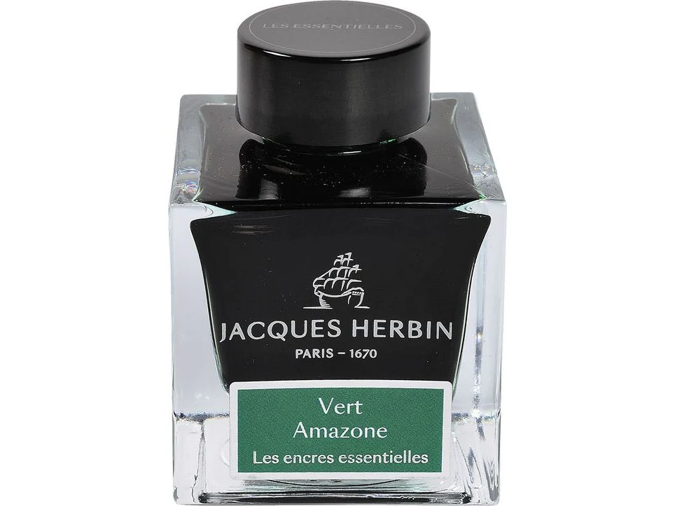 Jacques Herbin Fountain Pen Ink (50mL) - Vert Amazone