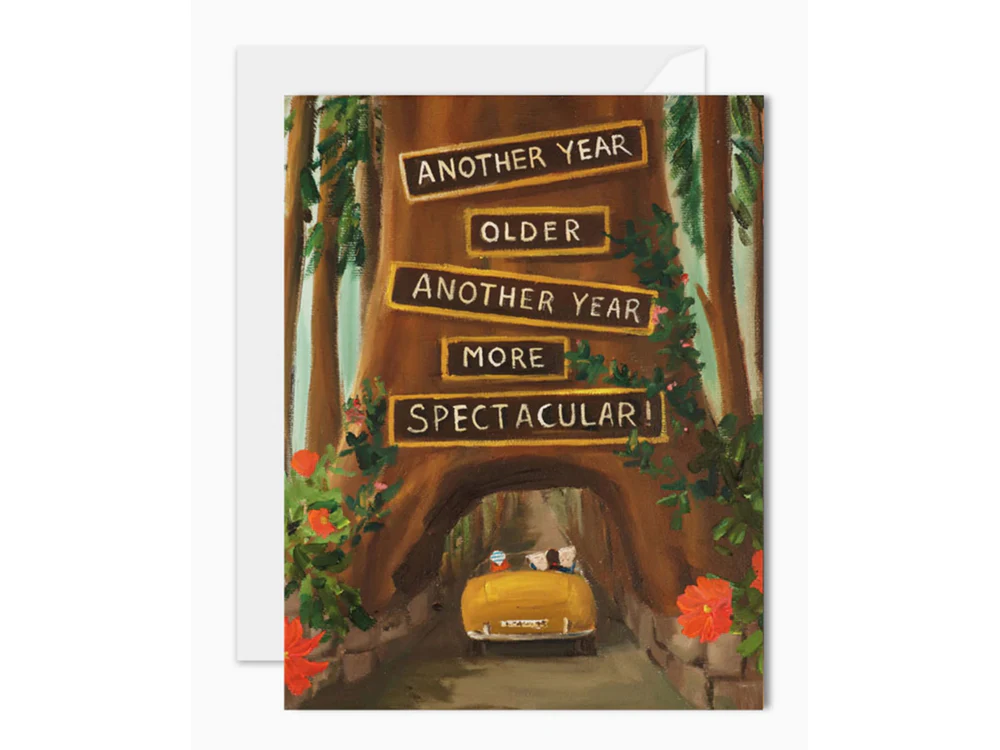 Janet Hill Studio - Birthday Card - Redwood