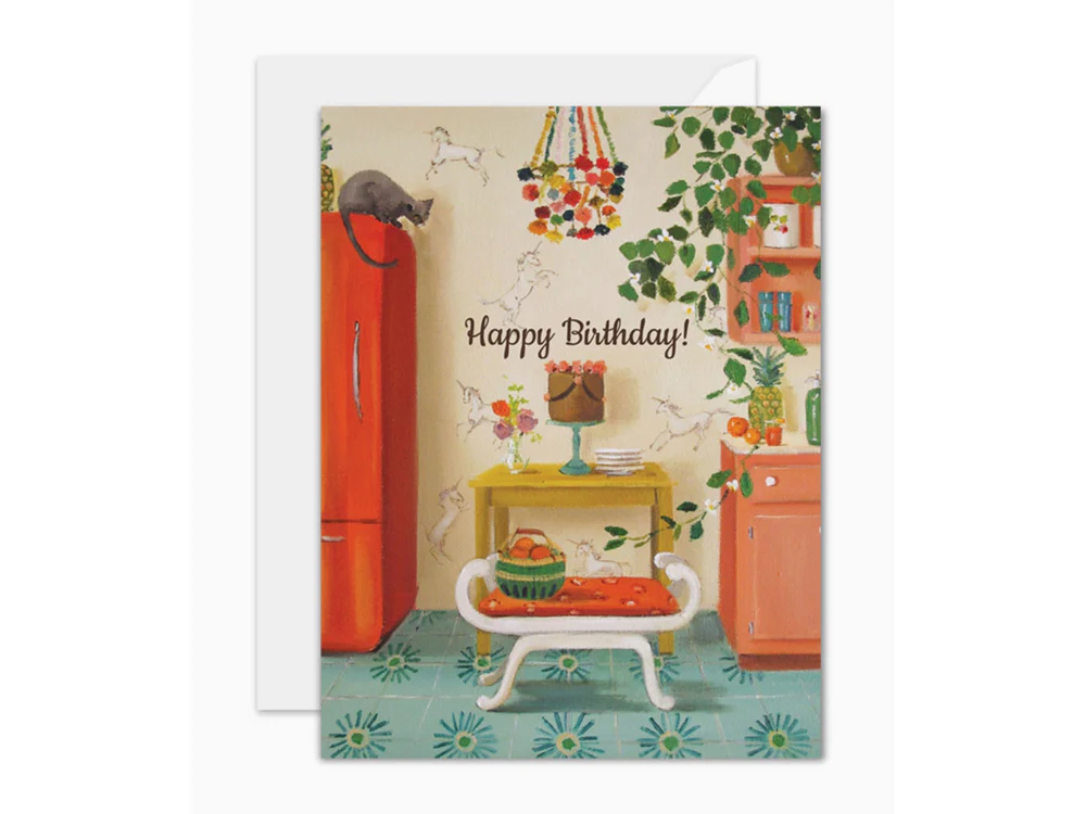 Janet Hill Studio - Birthday Card - Unicorns