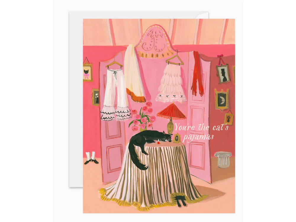 Janet Hill Studio - Greeting Card - Cat's Pajamas