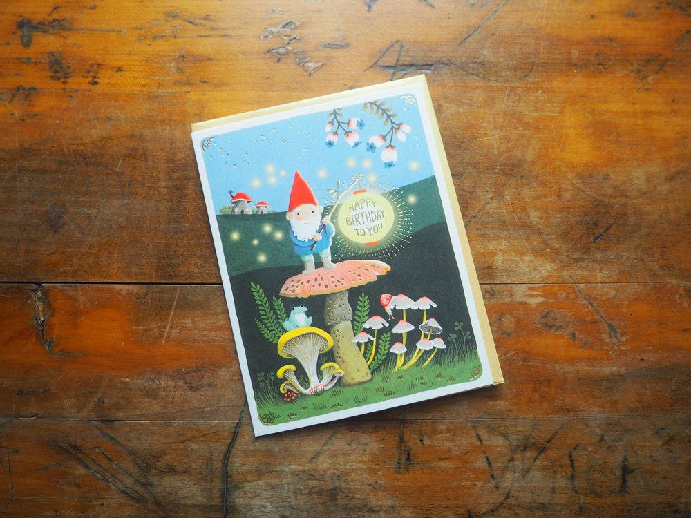 JooJoo Paper - Gnome Birthday Greeting Card