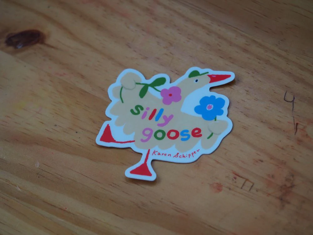 Karen Schipper - Vinyl Sticker - Silly Goose