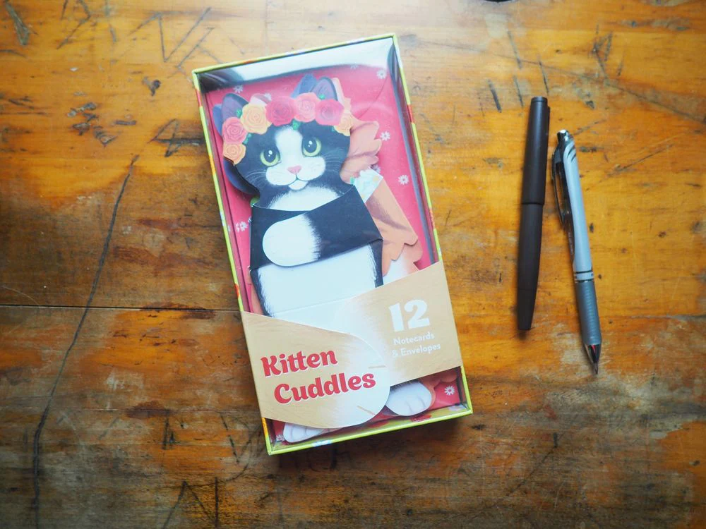 Kitten Cuddles Notecards and Envelopes