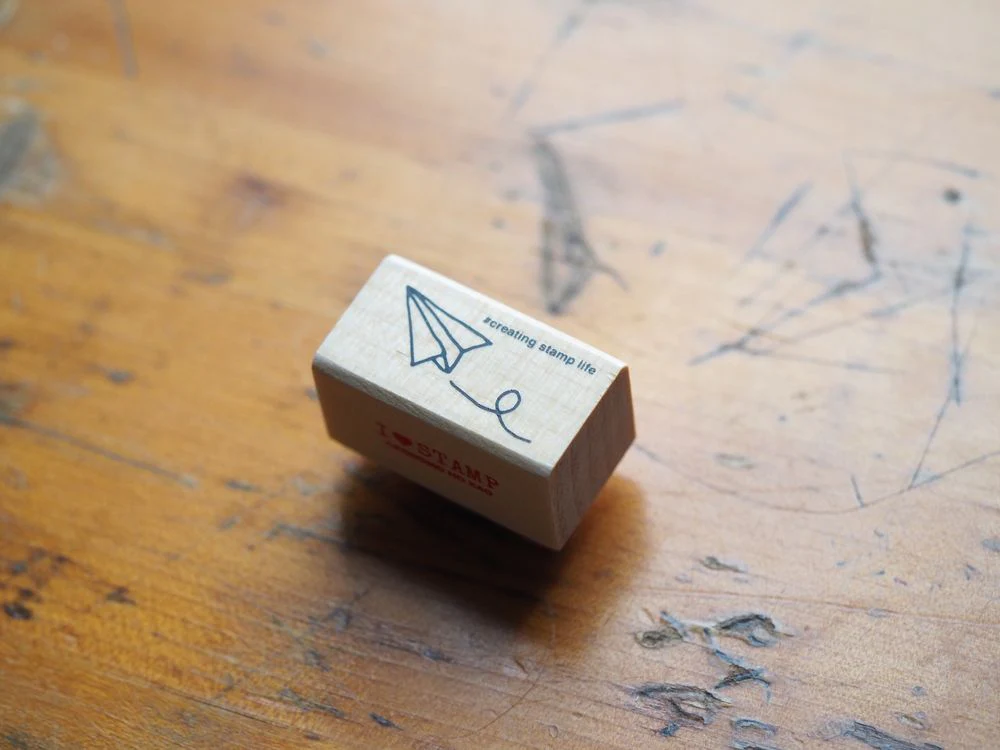 Kodomo No Kao - Stamp - I Love Stamp - Paper Airplane (1533-008)