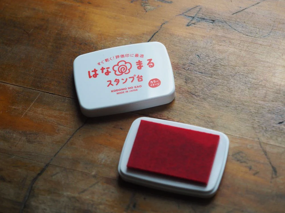 Kodomo No Kao - Stamp Pad (78 x 57mm) - Red