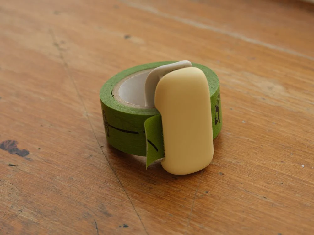 Kokuyo Cut clip-type Washi Tape cutter 10~15mm - Light Yellow - Image 2