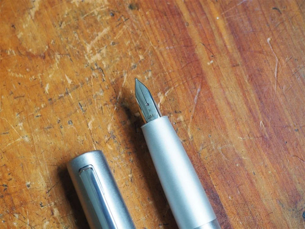 Lamy Aion Fountain Pen - Olivesilver Steel - Image 4