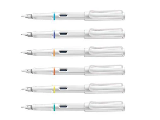 Lamy Safari Multicolor Ring Fountain Pen Set - White - Image 5