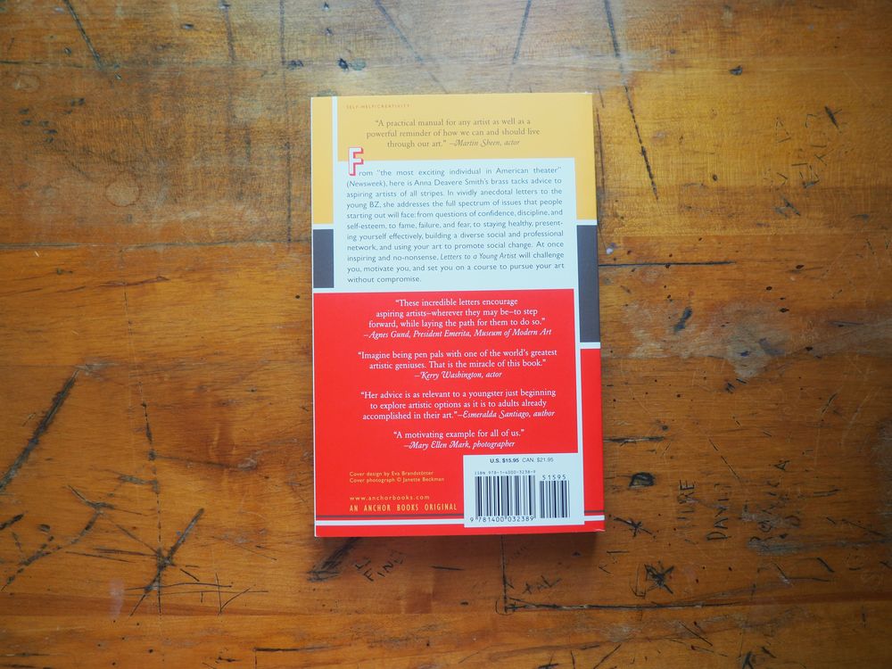 Letters to a Young Artist: Straight-up Advice on Making a Life in the Arts-For Actors, Performers, Writers, and Artists of Every Kind by Anna Deavere Smith - Image 2
