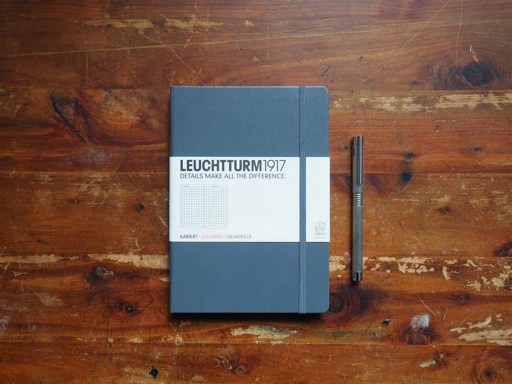 Leuchtturm Hardcover Notebook - A5 - Anthracite (Squared)