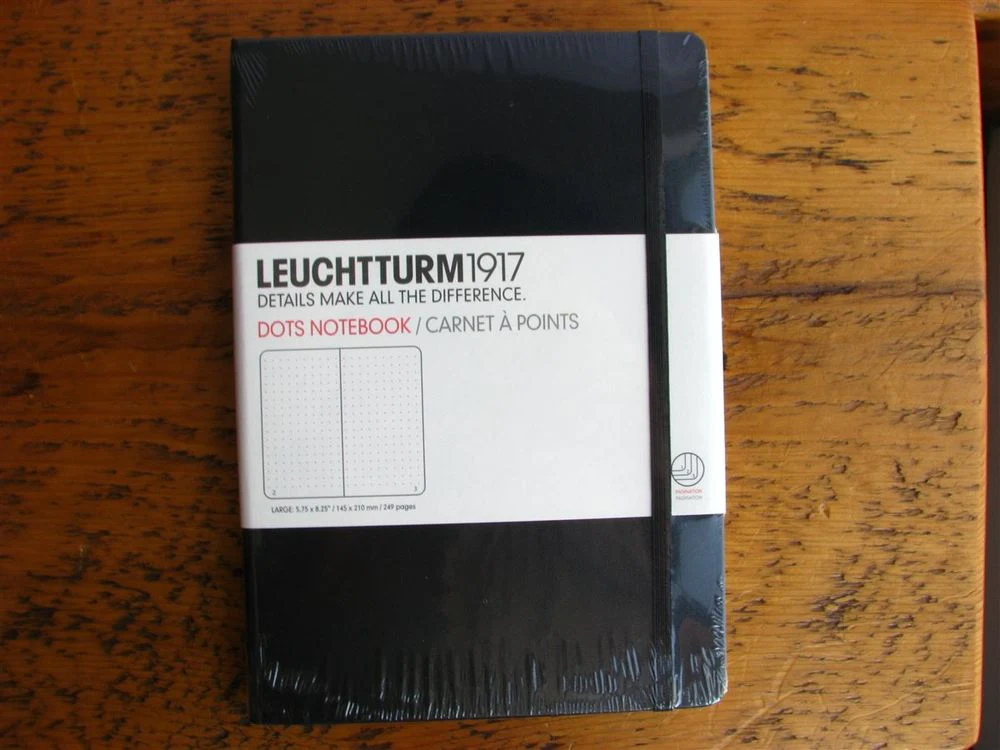 Leuchtturm Hardcover Notebook - A5 - Black (Dotted)