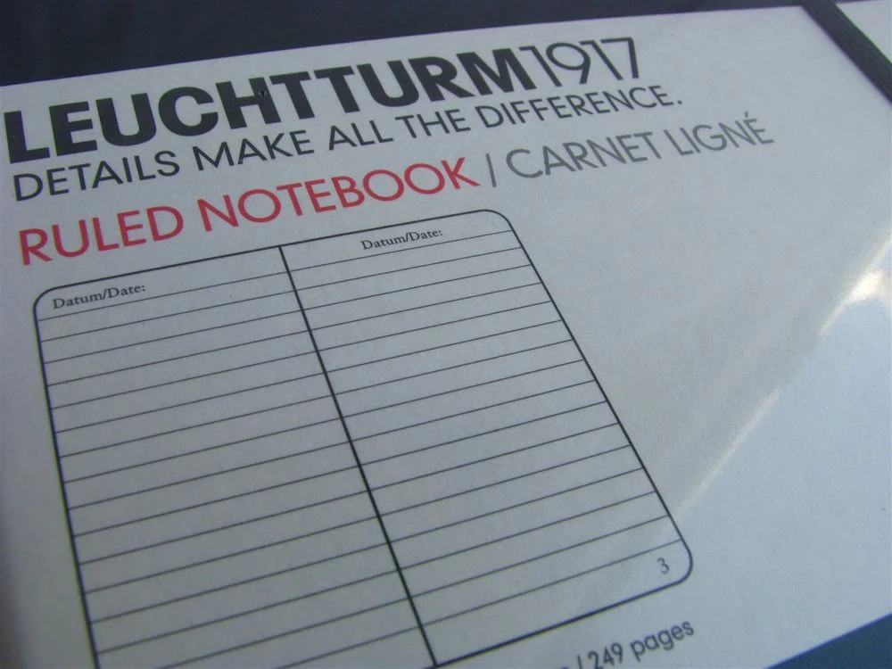 Leuchtturm Hardcover Notebook - A5 - Black (Lined) - Image 2