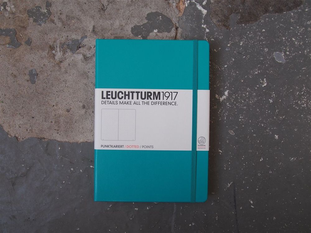 Leuchtturm Hardcover Notebook - A5 - Emerald (Dotted)