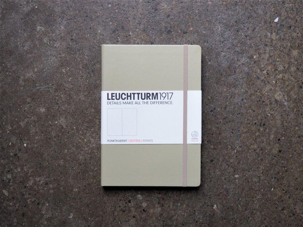 Leuchtturm Hardcover Notebook - A5 - Sand (Dotted)