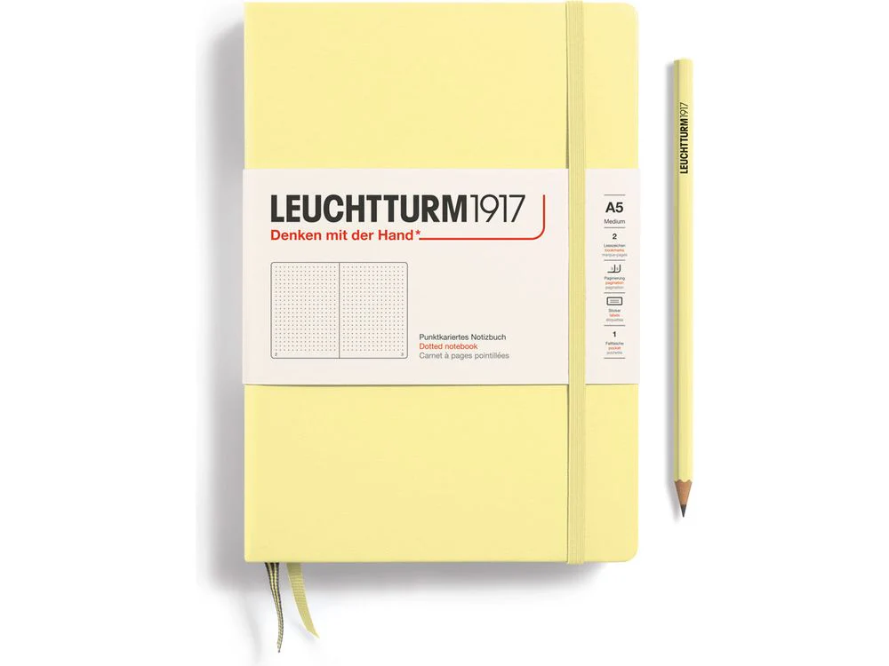 Leuchtturm Hardcover Notebook - A5 - Vanilla (Dotted)