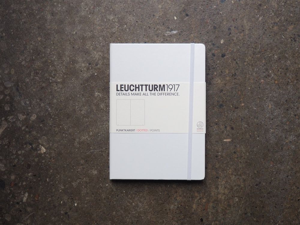 Leuchtturm Hardcover Notebook - A5 - White (Dotted)