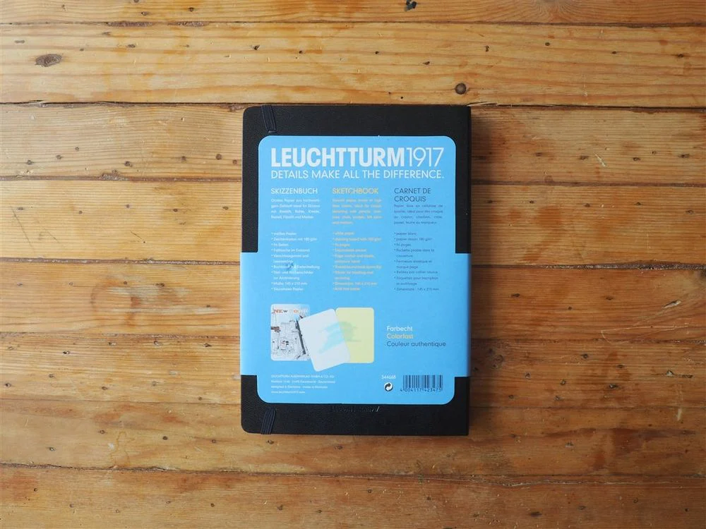 Leuchtturm Hardcover Sketchbook - A5 - Black - Image 3