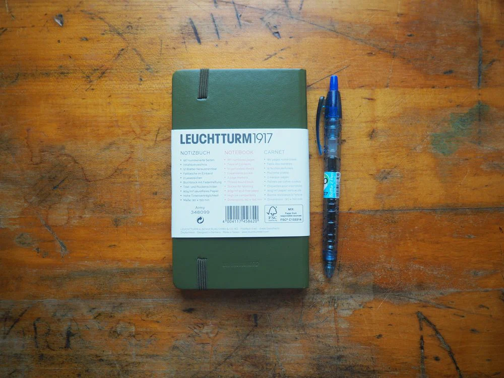 Leuchtturm Hardcover Pocket Notebook - A6 - Army (Dotted) - Image 2