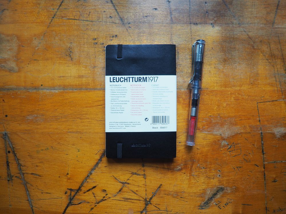 Leuchtturm Softcover Pocket Notebook - A6 - Black (Lined) - Image 2