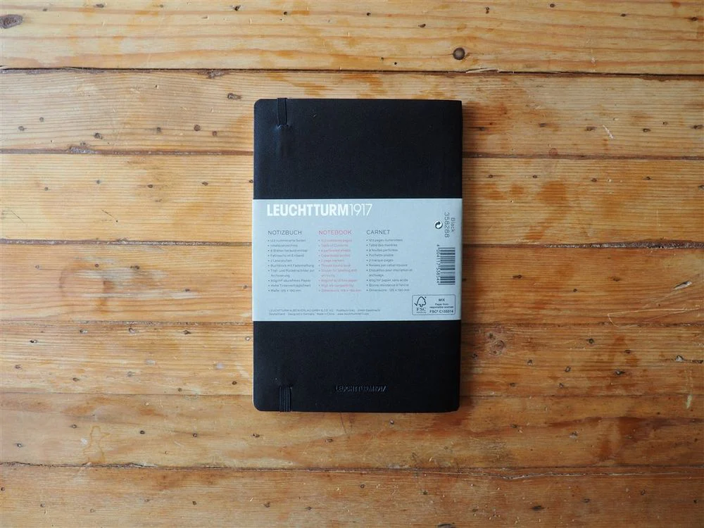 Leuchtturm Softcover Notebook - B6+ - Black (Lined) - Image 3