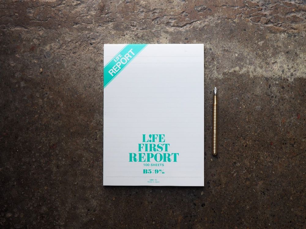Life First Report Pad B5 - Lined