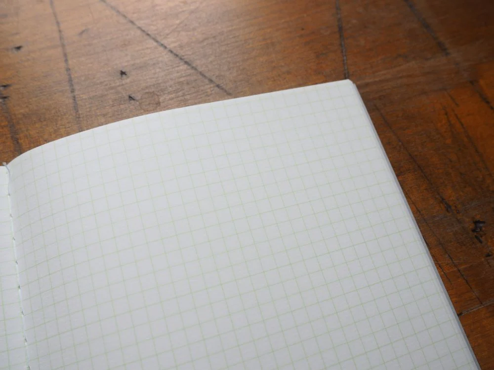 Life Japanese Stationery Pistachio Notebook A5 - Grid - Image 4