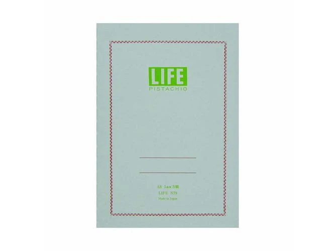Life Japanese Stationery Pistachio Notebook A6 - Grid