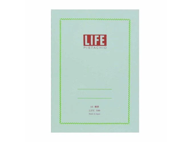 Life Japanese Stationery Pistachio Notebook A6 - Ruled