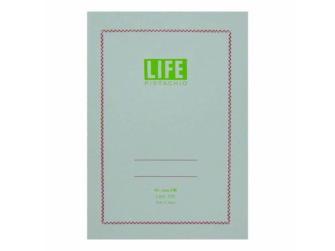 Life Japanese Stationery Pistachio Notebook B6 - Grid