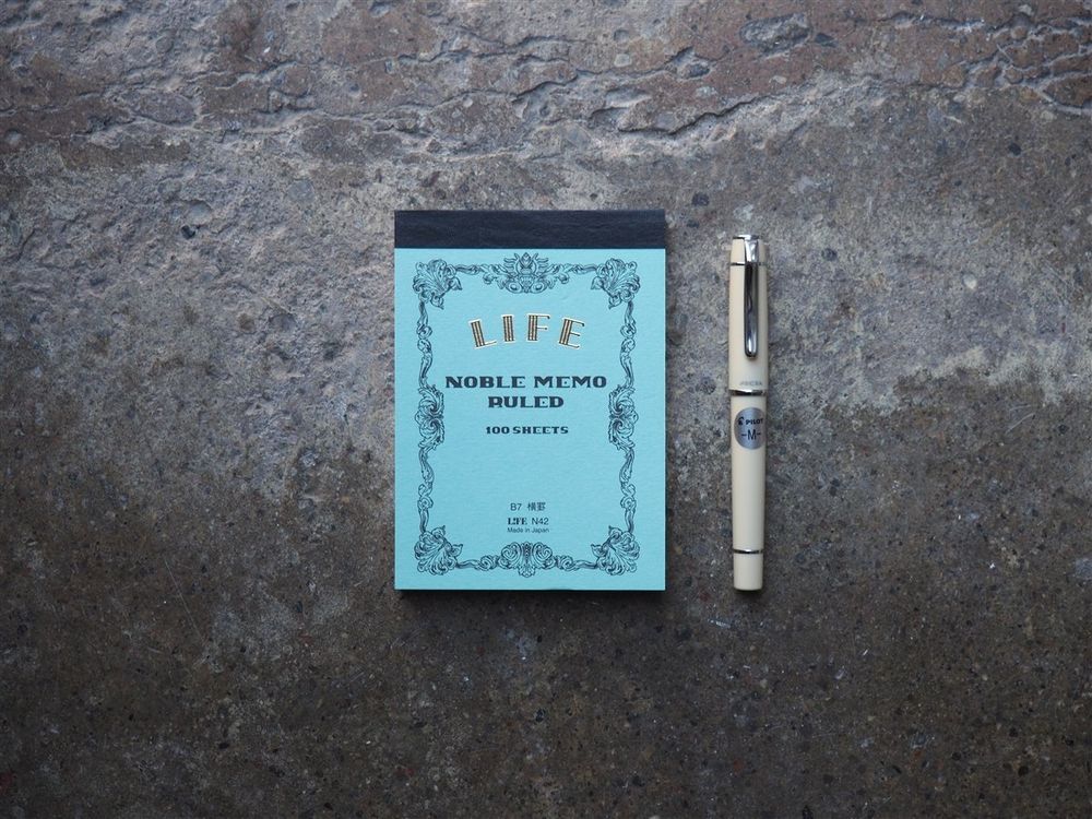 Life Stationery "Noble Memo" Ruled Pad - B7
