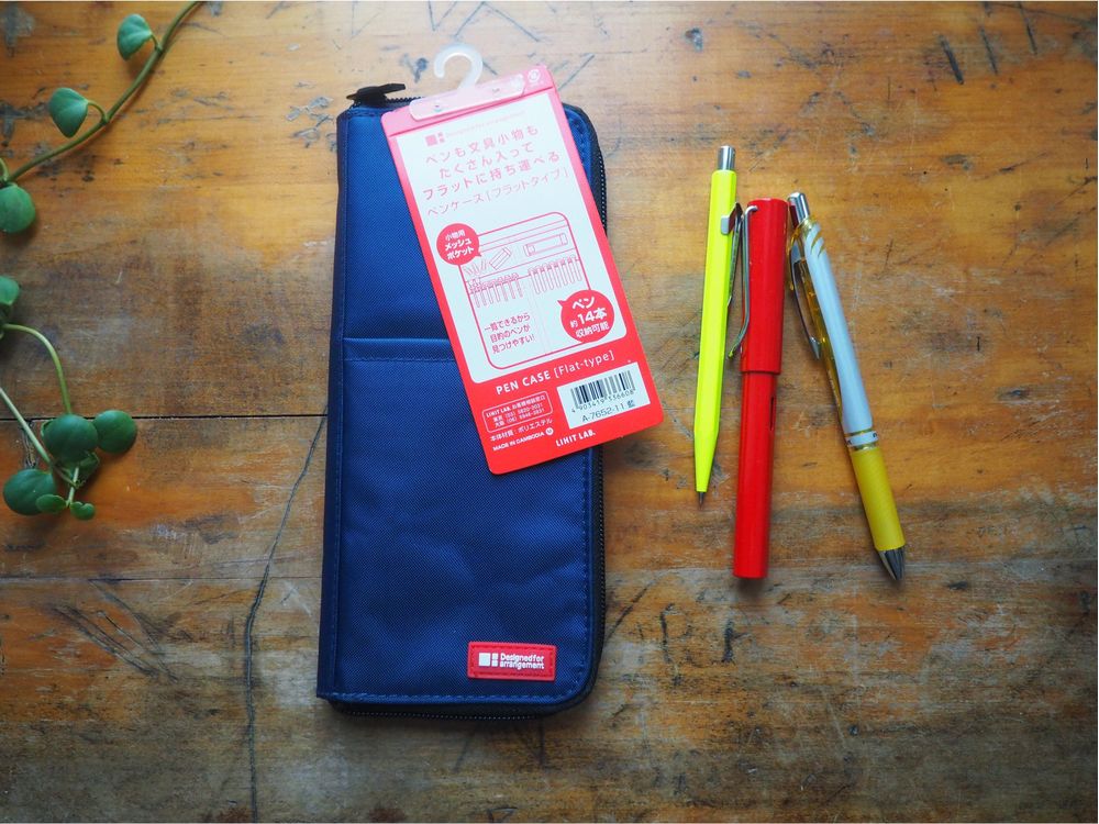 Lihit Lab - Pen Case [Flat-type] - Navy (A-7652-11)