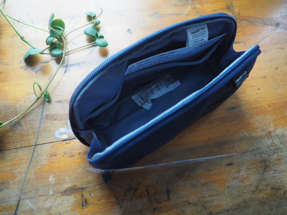 Lihit Lab - Wide Open Pen Case Smart Fit - Navy (A-7688-11)