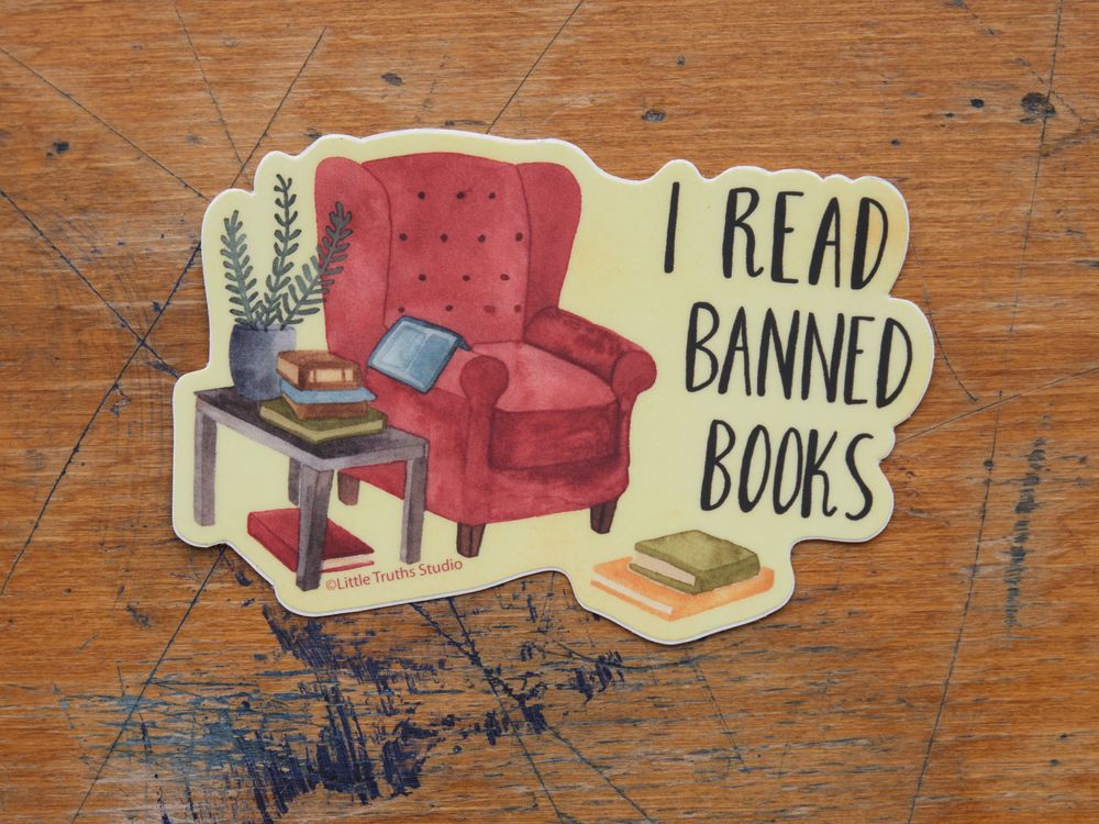 Little Truths Studio - Vinyl Sticker - I Read Banned Books