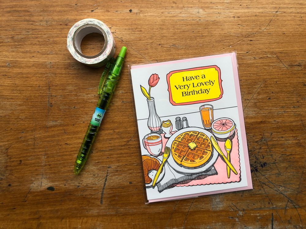 Lucky Horse Press - Card - Lovely Breakfast Birthday