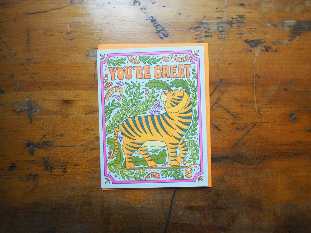 Lucky Horse Press - Card - You're Great Tiger