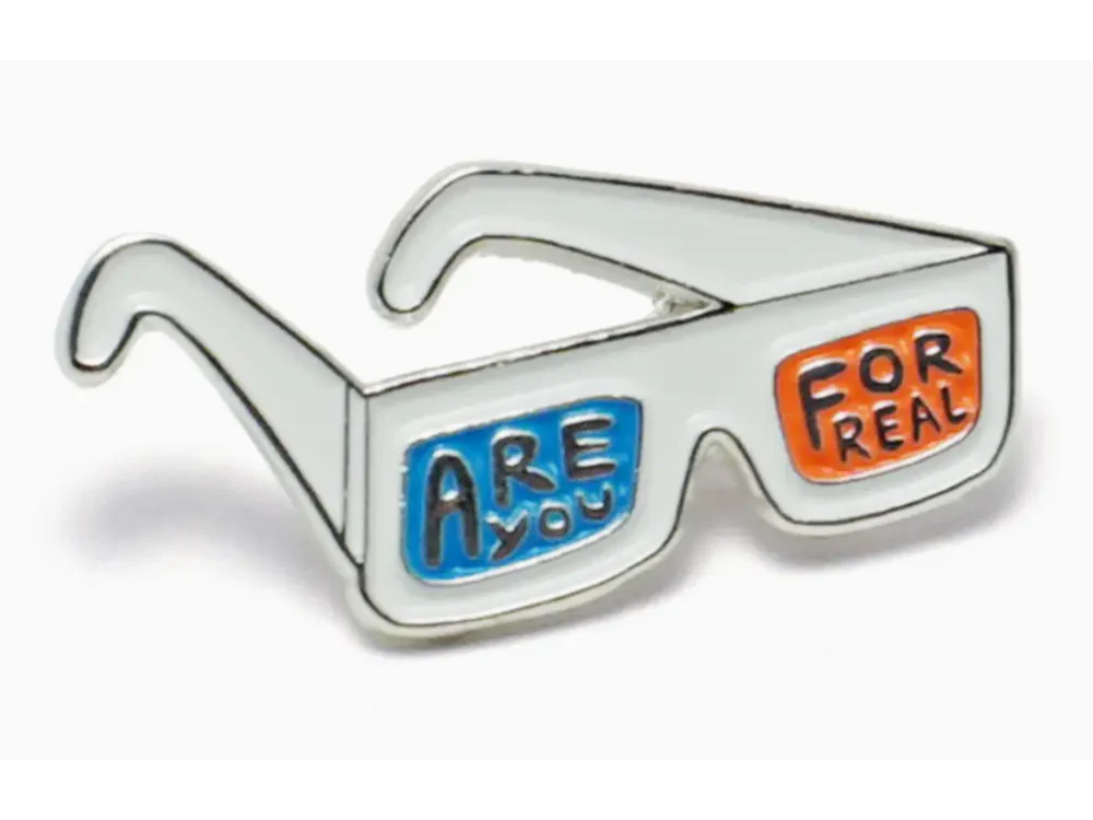 Lucky Horse Press - Enamel Pin - 3D Glasses