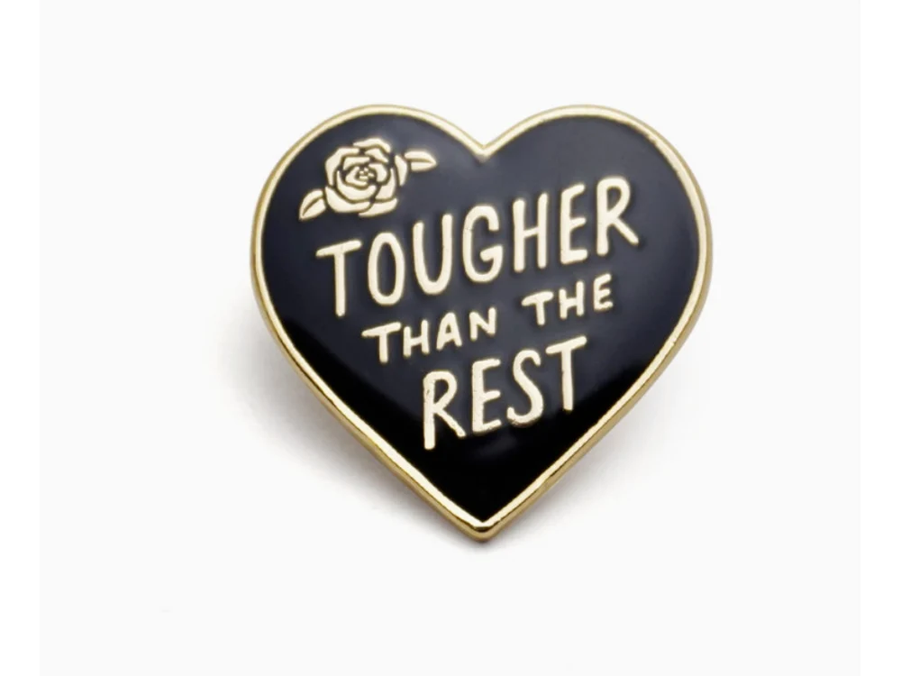 Lucky Horse Press - Enamel Pin - Tough Heart