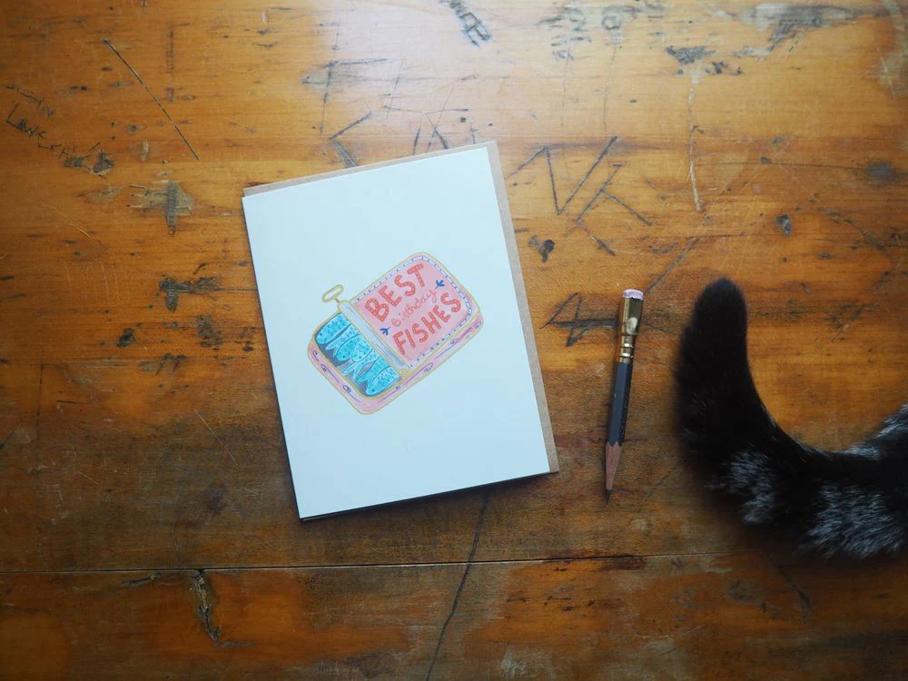 Marigold Press - Birthday Card - Funny Sardine