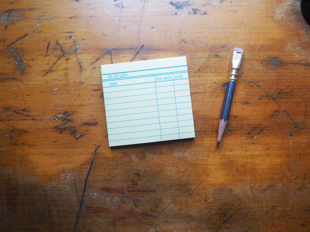 Marigold Press - Sticky Notes - Library Card Post-It (Yellow)