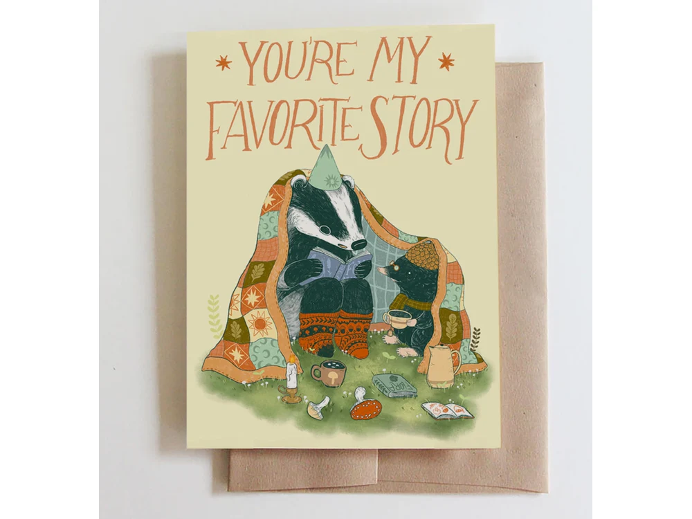 Marika Paz Illustration - Greeting Card - You're My Favorite Story
