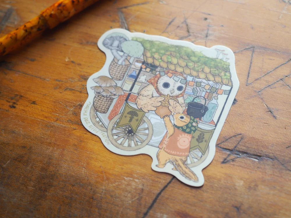 Marika Paz Illustration - Vinyl Sticker - Acorn Market