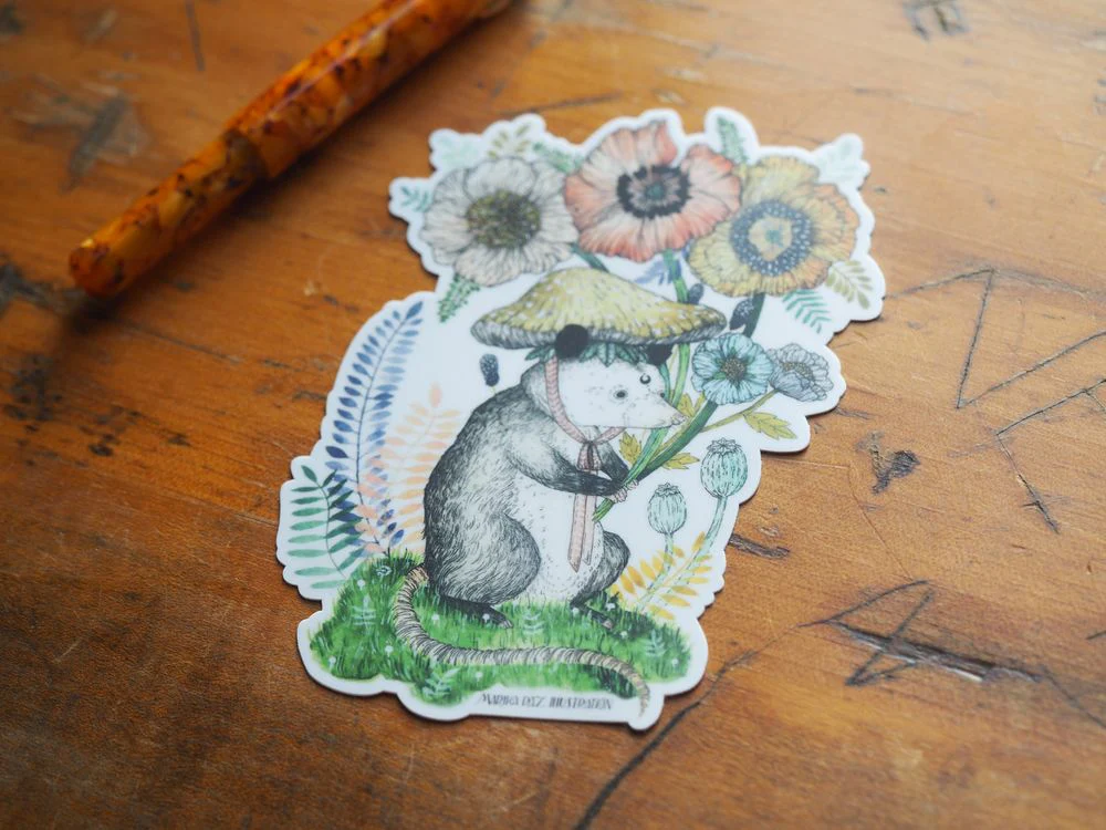 Marika Paz Illustration - Vinyl Sticker - Bloom Lover