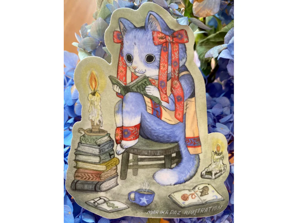 Marika Paz Illustration - Vinyl Sticker - Candlelight