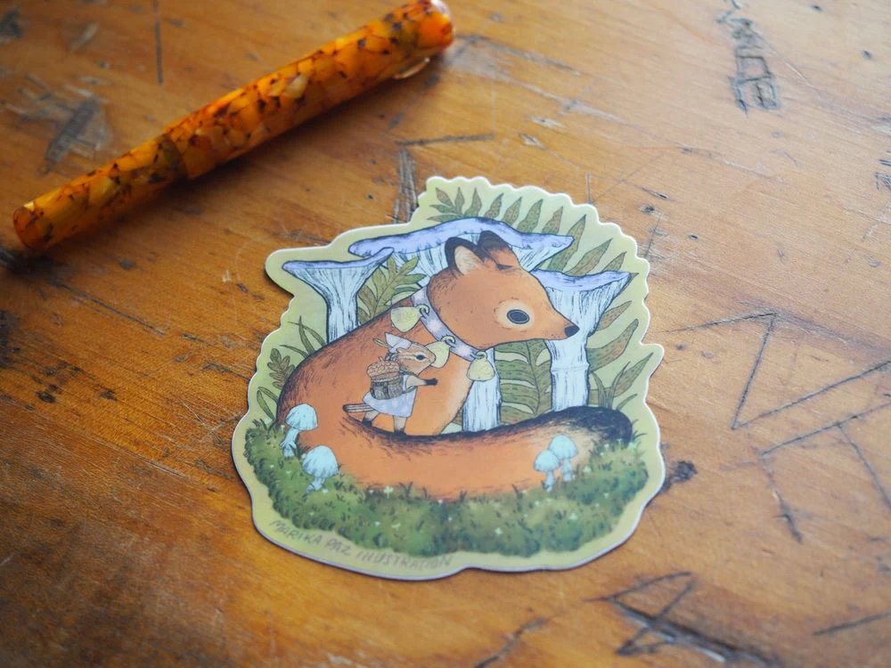Marika Paz Illustration - Vinyl Sticker - Forest Friends